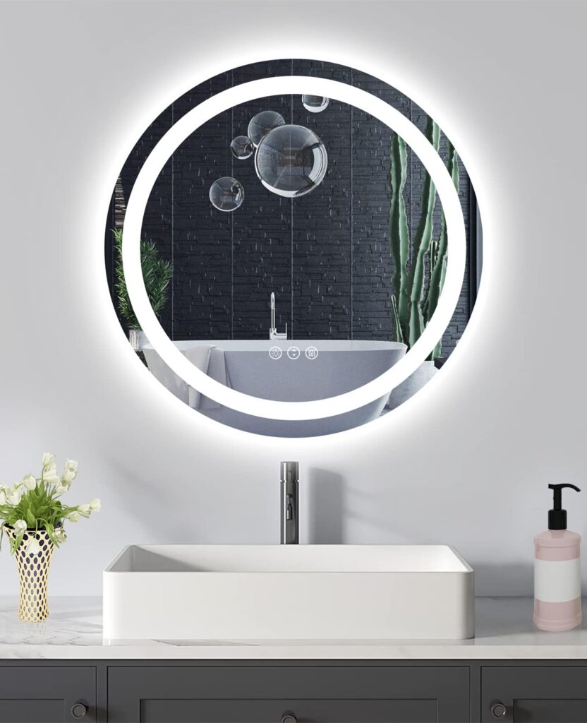 bathroom mirror with lights